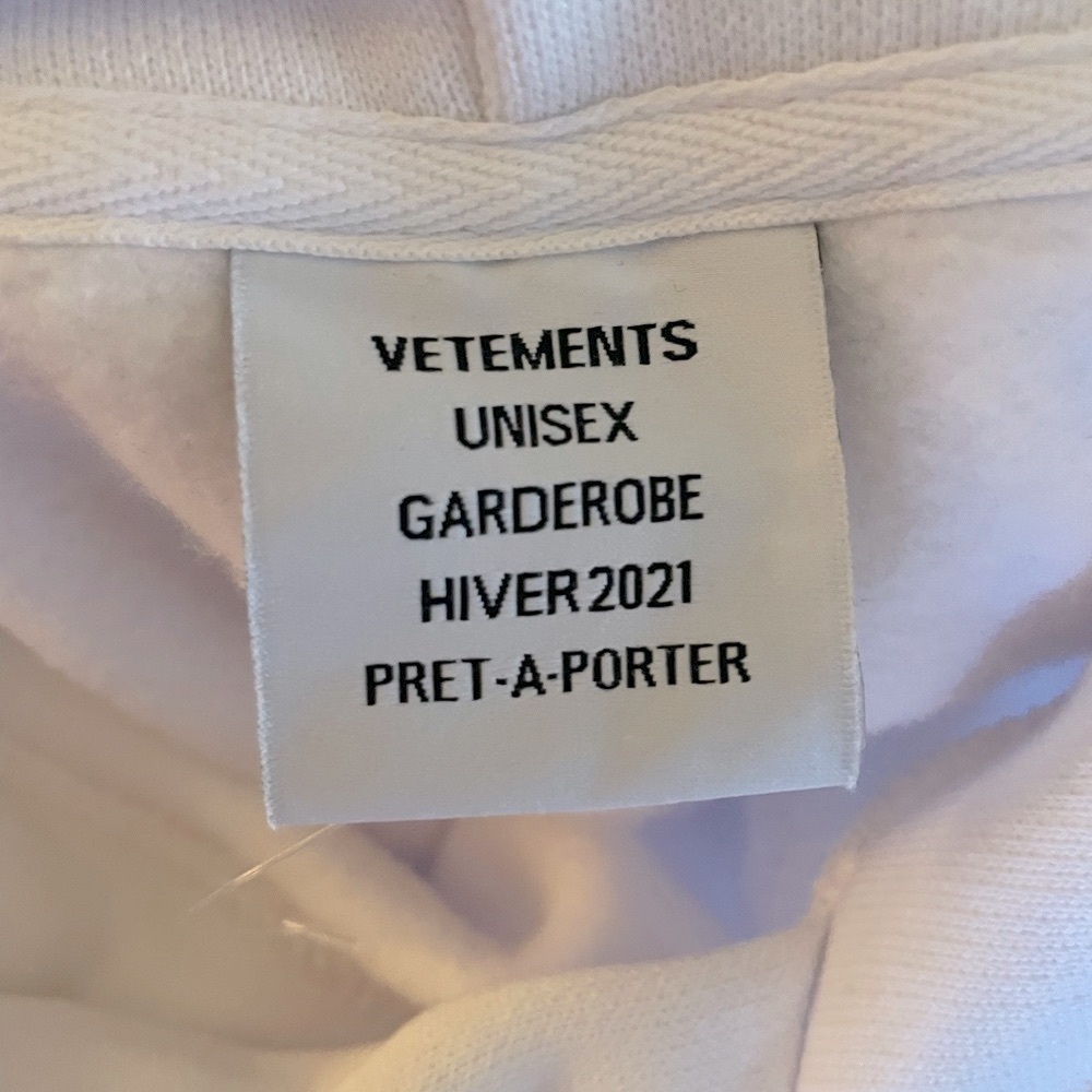 Vetements white logo hoodie - Picture 5 of 5
